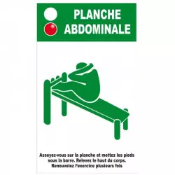 Panneau descriptif module "Planche abdominale" Panneau descriptif module "Planche abdominale"