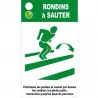Panneau "Rondins à sauter"
