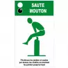 Pancarte explicative module "Saute mouton"