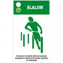 Pancarte descriptive pour module "Slalom"