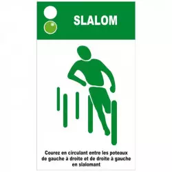 Pancarte descriptive pour module "Slalom" Pancarte descriptive pour module "Slalom"