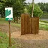 Module sportif mur d'escalade en bois