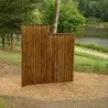 Mur d'escalade en bois pour parcours de sportif