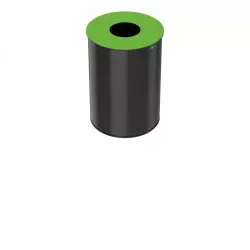 Corbeille de tri intérieur 30 litres couvercle vert Corbeille de tri intérieur 30 litres couvercle vert