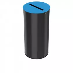 Corbeille de 50 L pour tri intérieur coloris bleu Corbeille de 50 L pour tri intérieur coloris bleu