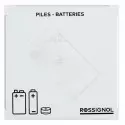 Collecteur de pile vu du dessus 2L blanc