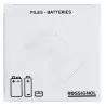Collecteur de pile vu du dessus 2L blanc