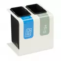 Poubelle de tri bureau 2 X 8 L