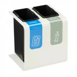 Poubelle de tri bureau 2 X 8 L Poubelle de tri bureau 2 X 8 L