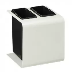 Poubelle intérieure tri sélectif 2 X 8 L sans autocollant Poubelle intérieure tri sélectif 2 X 8 L sans autocollant