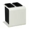 Poubelle intérieure tri sélectif 2 X 8 L sans autocollant