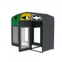 Poubelle Vigipirate pour le tri extérieur