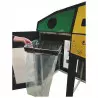 Poubelle de tri extérieur avec 3 bacs amovibles