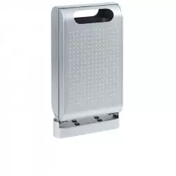 Poubelle de ville sur pied 60 L gris acier