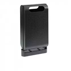 Poubelle publique sur pied manganèse 60 L