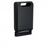 Poubelle sur pied anthracite 60 L
