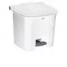 Poubelle de tri intérieur blanche de 30 litres