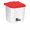 Poubelle intérieure tri blanche et rouge capacité 30 L