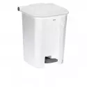 Poubelle à pédale 50 L blanche