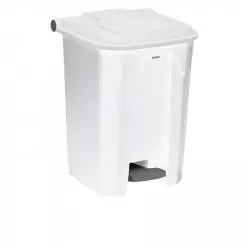 Poubelle à pédale 50 L blanche Poubelle à pédale 50 L blanche
