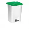 Poubelle de 80 litres couvercle vert