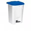 Poubelle de tri intérieur couvercle bleu de 80 litres