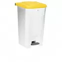 Corbeille de tri intérieur de 100 L couvercle jaune