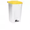Corbeille de tri intérieur de 100 L couvercle jaune