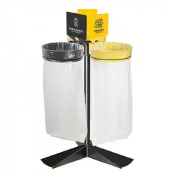Support pour sacs-poubelles pour le tri sélectif sans couvercles