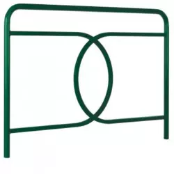 Barrière de ville en acier coloris vert