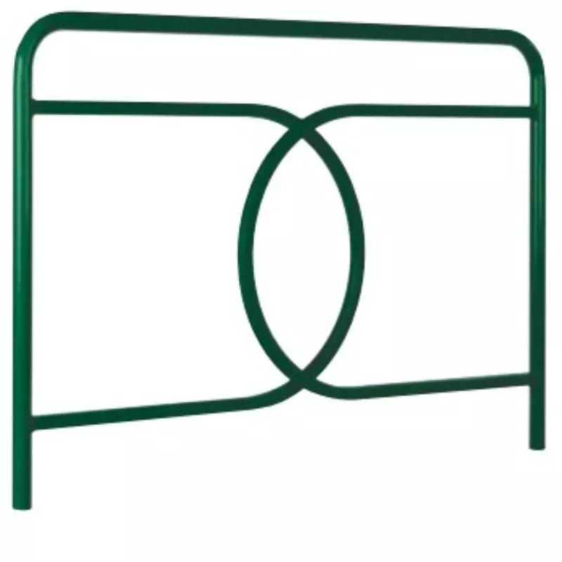 Barrière de ville en acier coloris vert