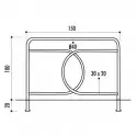 Dimensions de la barrière urbaine Le Nôtre