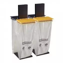 Support 4 X 110 L sacs-poubelles tri sélectif avec couvercle Support 4 X 110 L sacs-poubelles tri sélectif avec couvercle