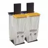 Support 4 X 110 L sacs-poubelles tri sélectif avec couvercle Support 4 X 110 L sacs-poubelles tri sélectif avec couvercle