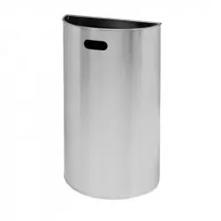 Poubelle à fixation murale en inox pour collectivités 40 L