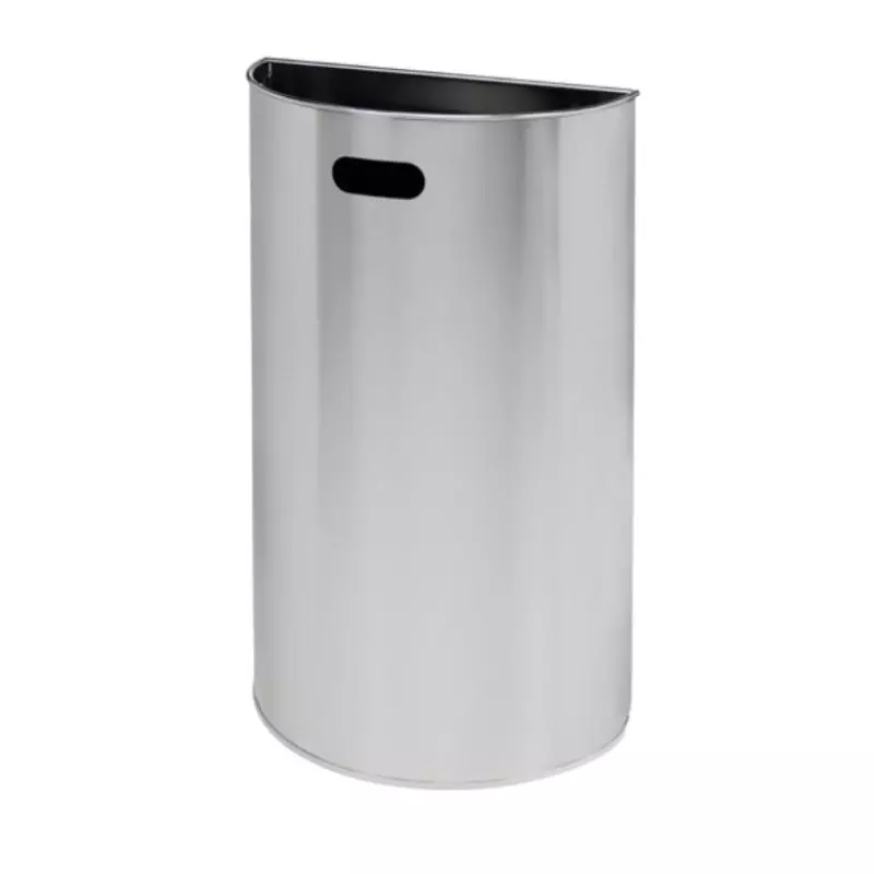 Poubelle à fixation murale en inox pour collectivités 40 L Poubelle à fixation murale en inox pour collectivités 40 L