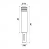 Borne de ville Alcala dimensions