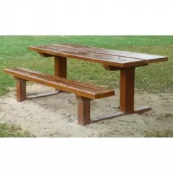 Table en béton pour pique-nique accessible PMR Table en béton pour pique-nique accessible PMR