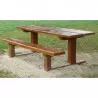 Table en béton pour pique-nique accessible PMR