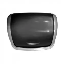 Poubelle collectivité en polypro noir vue dessus