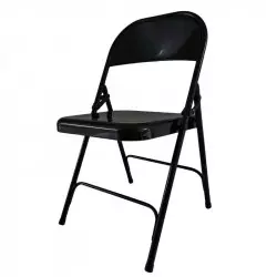 Chaise pliante noire