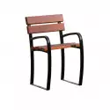 Fauteuil extérieur pour collectivité adapté aux séniors