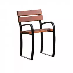Fauteuil extérieur pour collectivité adapté aux séniors