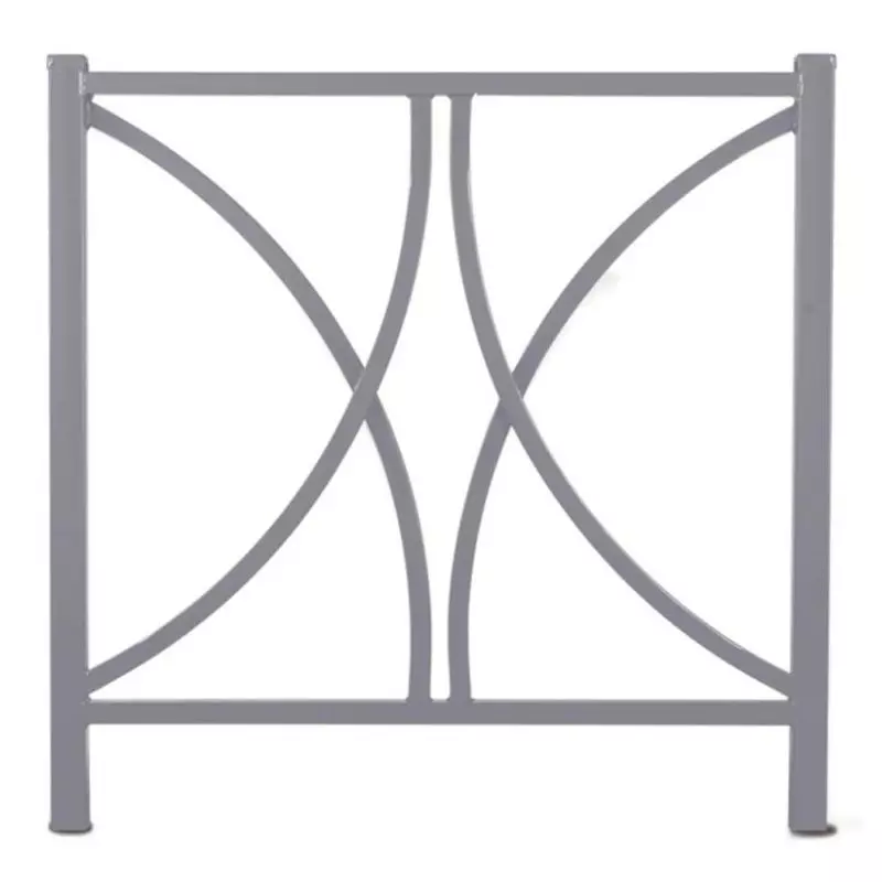 Barrière de ville en acier blanc 110 cm Barrière de ville en acier blanc 110 cm