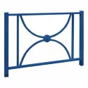 Barrière de ville en acier bleu de 150 cm