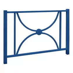 Barrière de ville en acier bleu de 150 cm Barrière de ville en acier bleu de 150 cm