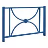 Barrière de ville en acier bleu de 150 cm