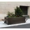 Jardinière pour collectivités avec bancs intégrés