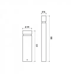 Dimensions des bornes de ville Barcelona