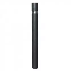 Borne en acier inoxydable noir 96 mm